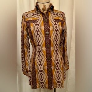 Silverado Vintage Shorter Jacket / thick shirt w concho  buttons